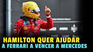 LEWIS HAMILTON QUER AJUDAR A FERRARI GARANTIR 2º DE CONSTRUTORES DA FORMULA 1