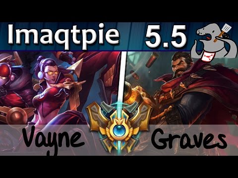 Imaqtpie - Vayne/Nami vs Graves/Brand - ADC - Challenger S5 | 71