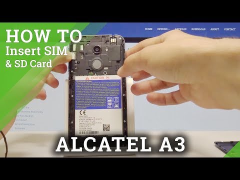 ALCATEL A3 Install Nano SIM and Micro SD Card