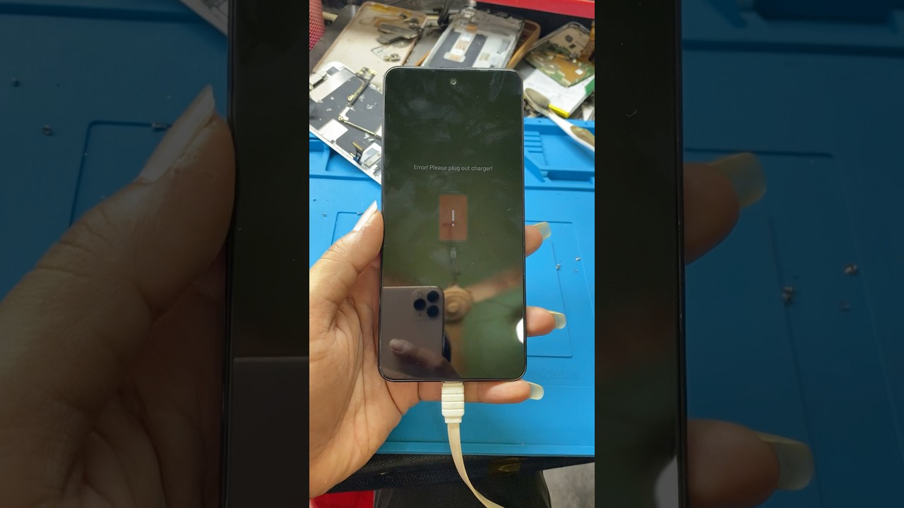 Infinix Smart 8 : Error! Please plug out charger 🪫🥴 #infinix #infinixsmart8 #infinixmobile