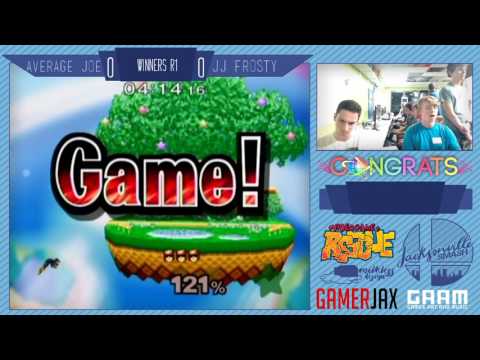 Jax Smash Weekly 1/5 - Average Joe(C.Falcon) Vs JJ Frosty(Kirby) - Melee Winners R1