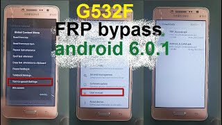 Samsung Galaxy Grand Prime Plus G532F FRP Bypass Android 6