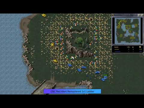 Command and Conquer Remastered: Red Alert Quickmatch 1v1 - Robskate VS IAmWhatIAm (Sai)