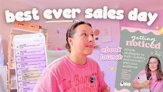 launching my first ebook + my best sales day EVER?! 🥹 🌸 spin & mix, autumn reveal & shipping update