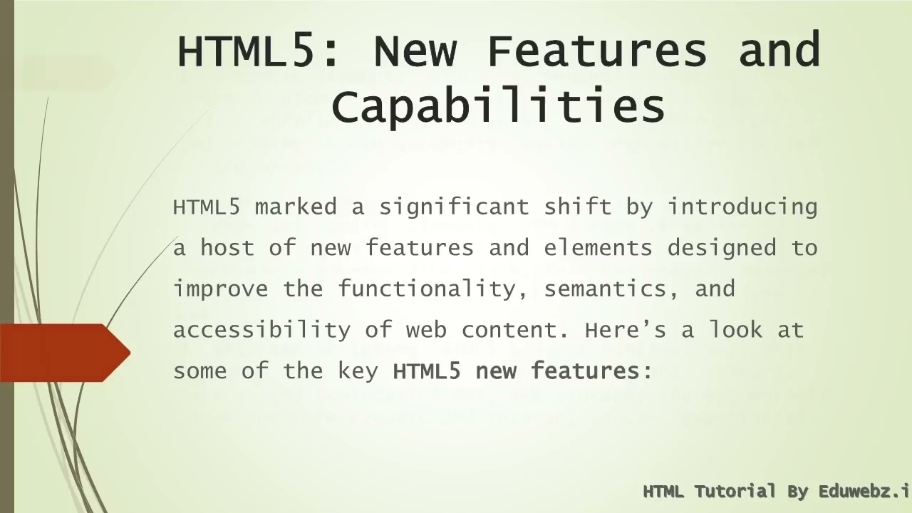Differences Between HTML4 and HTML5 | EduWebz