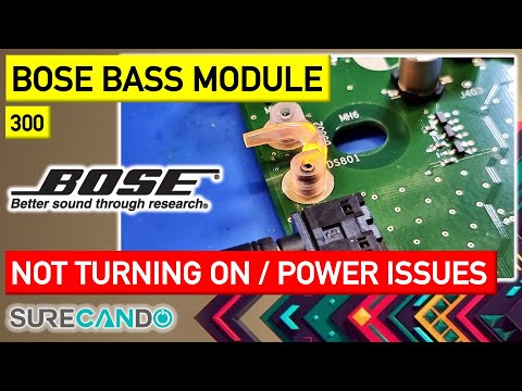 Bose Acoustimass 300 Wireless Bass Module Not turning on after Diode replaced. Repair  / Inspection