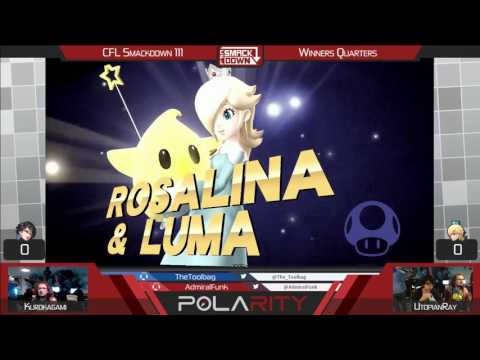 CFL Smackdown 111 WiiU - UtopianRay (Rosalina) vs KuroKagami (Bayonetta) - Winners Quarters
