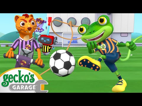 Gecko's Big Football Match! ⚽ | Gecko's Garage 🚚 | Cartoons For Kids | Toddler Fun Learning