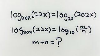 Q250 | Math Olympiad | Algebra | 2022 AIME II Problem 4 | Logarithms