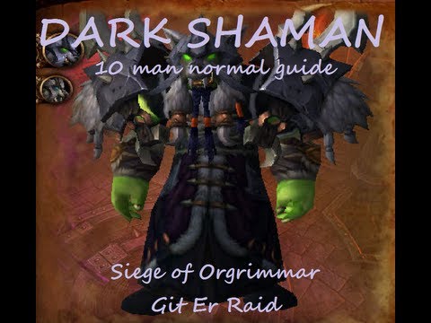 Dark Shaman 10 man guide Siege of Orgrimmar
