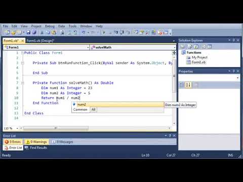 Visual Basic Tutorial   43   Functions
