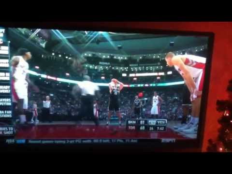 FIRST REFEREE BLOCKED SHOT!