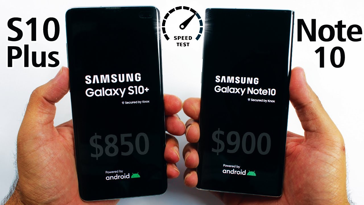 Samsung Galaxy S10 Plus vs Samsung Note 10 - Speed Test!