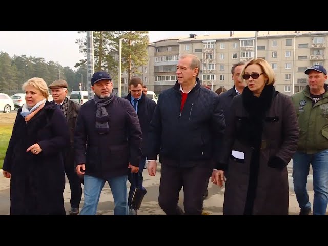 Ангарск посетил губернатор Сергей Левченко