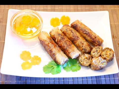 Vietnamese Crispy Spring Rolls - Cách làm Nem Rán (Chả Giò)
