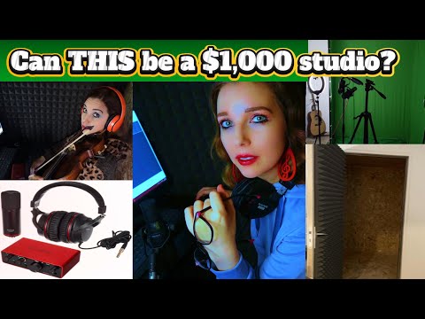 🎥🎙I Built a Full Home Studio Under $1,000 — Recording & Filming My First Vlog🎻🎼