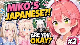 FUWAMOCO Worries About Sakura Miko's  Japanese Skills  #2 [EN/ID/TH/ES CC]