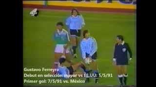 Debut de Gustavo Ferreyra en la selección y goles en la selección sub-20