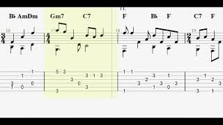 Queen: Love of My Life with full tablature/sheet music for solo fingerstyle guitar