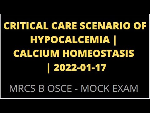 CRITICAL CARE SCENARIO OF HYPOCALCEMIA