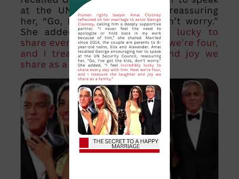 Amal Clooney on George Clooney, I am incredibly lucky to share every day with him