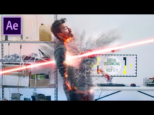 Disntegrate with lasers after effects tutorial by cinecom.net
