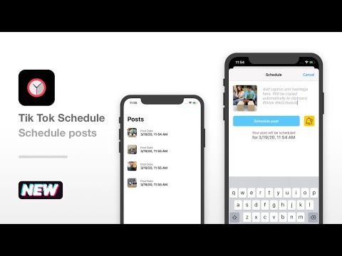 Tik Tok Schedule - Plan and Manage Tik Tok Videos - Full iOS source code built using Xcode and Swift