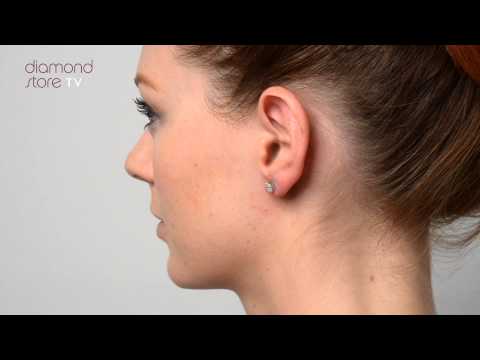 P3465S - Galileo 1.00ct Look Diamond 0.30ct And Platinum Earrings