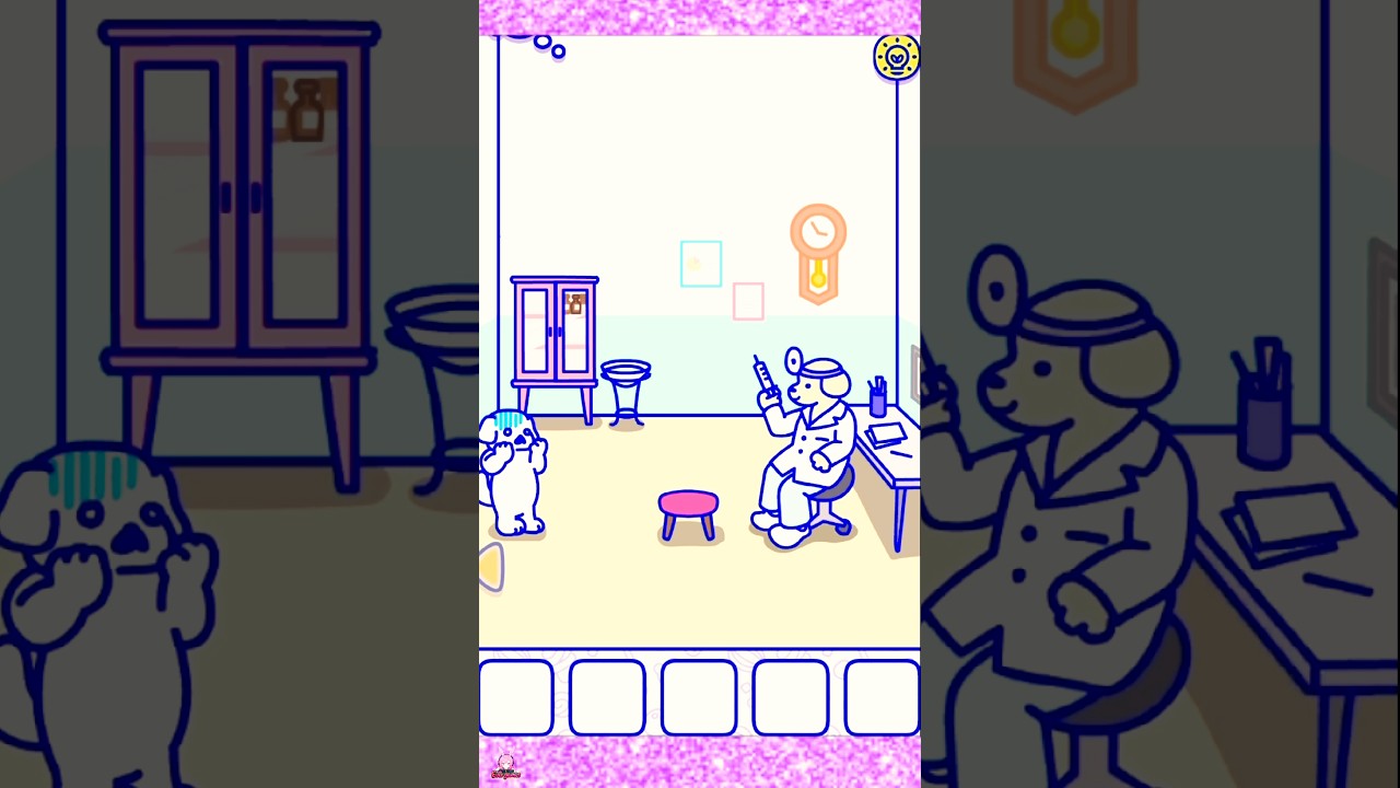 【ハッピーキャンディ】【絶望】注射器を見た瞬間に「虚無」になる白ペキニーズちゃん…   [ HappyCandy ] #games #ゲーム実況 #shorts