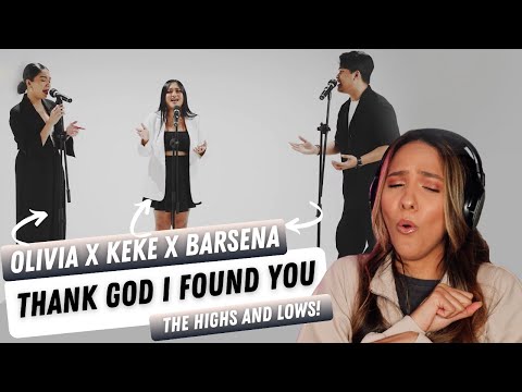 OLIVIA PARDEDE, KEKE ADIBA & BARSENA - Thank God I Found You (Cover) | REACTION!!