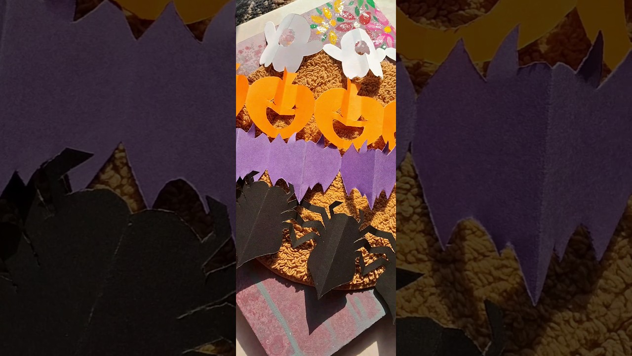 Halloween ghost paper cutout 👻🎃 #diy #halloween #easy