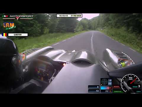 Emil Nestor on board pe prototipul Norma M20FC cu record de timp la Cheile Grădiștei