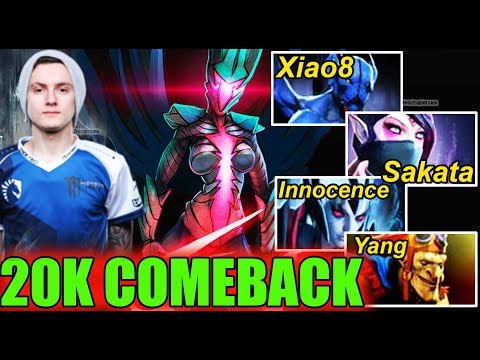 PATIENT And COMEBACK - Miracle- vs Xiao8 ft Sakata ft Innocence ft Yang Dota 2 7.06