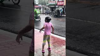 My Lil Sister under the rain