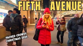 Exploring Manhattan's FIFTH AVENUE Holiday Displays &amp; Christmas Lights NYC