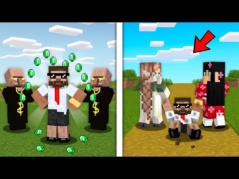 Carry Become Rich Handsome Man in Minecraft..