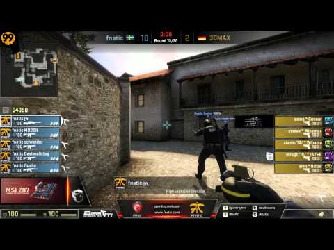 fnatic vs. 3DMAX | Gruppe B, MSI Beat It! 2013 | de_mirage