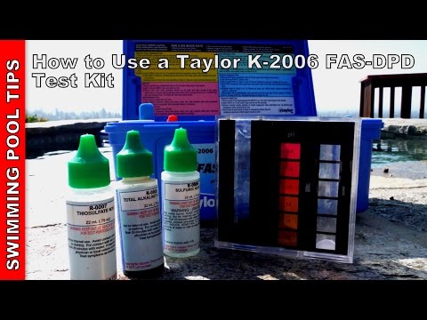 How to Use a Taylor Complete FAS-DPD Pool Water Test Kit K-2006