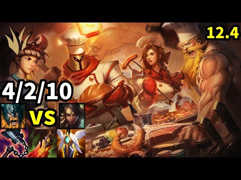 Olaf Jungle vs Nidalee - KR Master | Patch 12.4