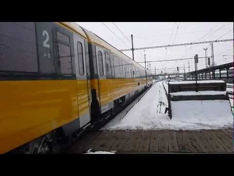 RJ 162.120 - Příjezd vlaku IC 1008 RegioJet - Olomouc hl.n., 19.1.2013