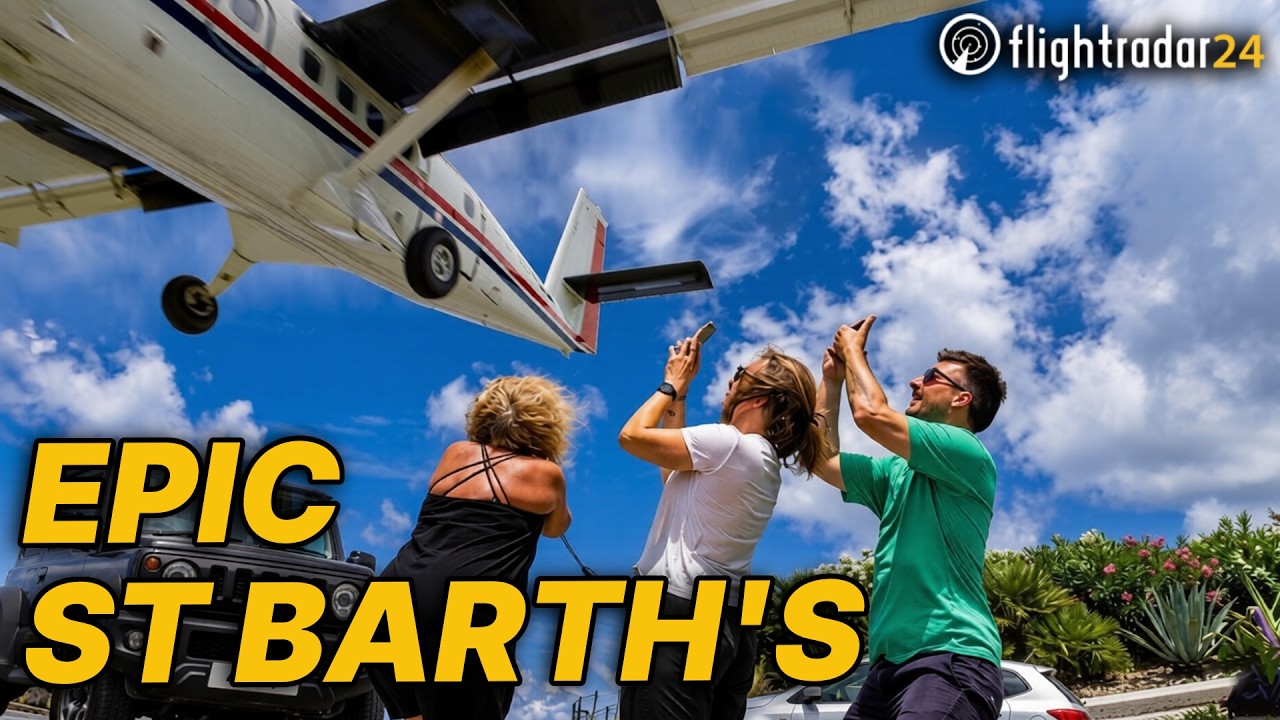 ST BARTHS Famous Hill Approach: A Twin Otter Adventure