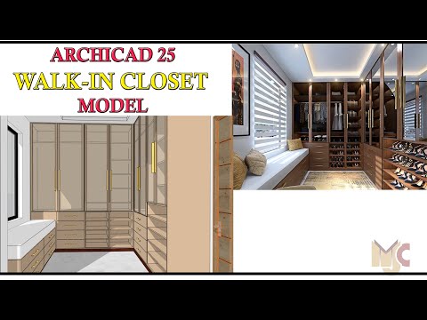 ARCHICAD 25 - WARDROBE MODEL #archicad #graphisoft