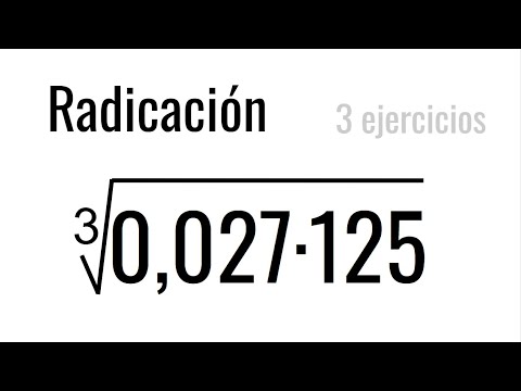 EJERCICIOS DE RADICACIÓN. Matemáticas Básicas