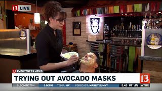 Trying out avocado masks