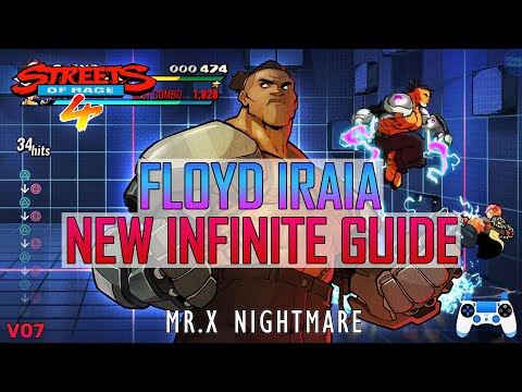 SoR4 Mr.X Nightmare - Floyd Iraia New Infinite Guide!