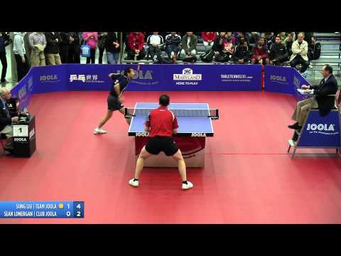 2012 JOOLA/NATT Teams Semifinal Match 3 - Sean Lonergan vs Song Liu