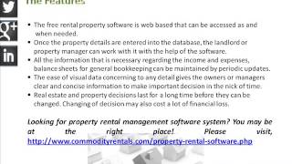 Free Rental Property Software