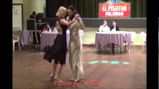 UVA VIRGINIA y CESAR AGAZZI bailando el tango CAFE DOMINGUEZ en la MILONGA EL PISOTON