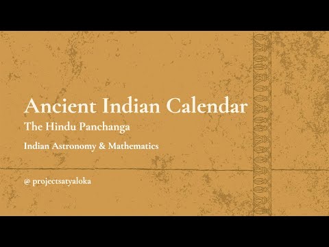 Ancient Indian Calendar : The Hindu Panchanga