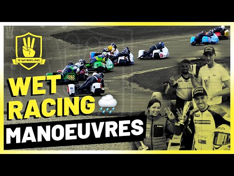 WET RACING MANOEUVRES 🌧 At Donington Park for the ACU / FSRA British F2 Sidecar Championship